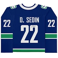 Daniel Sedin Vancouver Canucks Autographed Blue Adidas Authentic Jersey