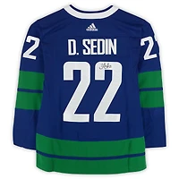 Daniel Sedin Vancouver Canucks Autographed Blue Alternate adidas Authentic Jersey