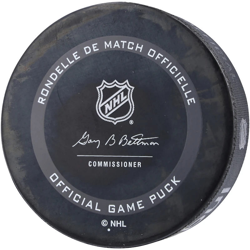 Rondelle de match officielle de la LNH autographiée par Daniel Sedin des Canucks de Vancouver