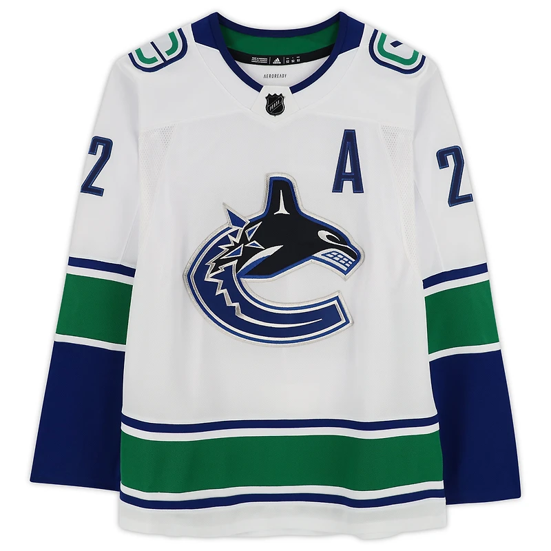 Daniel Sedin Vancouver Canucks Autographed White Adidas Authentic Jersey