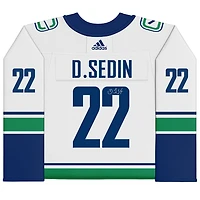 Daniel Sedin Vancouver Canucks Autographed White Adidas Authentic Jersey