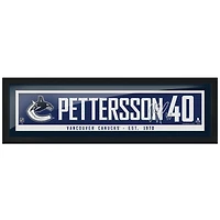 Elias Pettersson Vancouver Canucks 6'' x 22'' Framed Replica Autograph Player Name - Bar