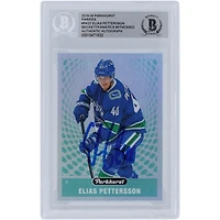 Elias Pettersson Vancouver Canucks Autographed 2019-20 Upper Deck Parkhurst Parkies #PK-27 Beckett Fanatics Witnessed Authenticated Card
