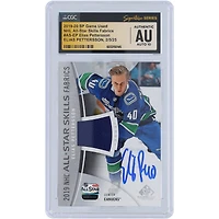 Carte autographiée Upper Deck SP 2019-2020 des Canucks de Vancouver, tissu bleu NHL All-Star Skills Relic #AS-EP, carte Auto 10 authentifiée CGC Fanatics Witnessed