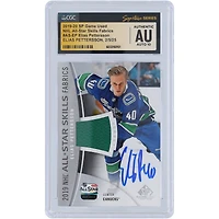 Carte autographiée Upper Deck SP 2019-2020 des Canucks de Vancouver, relique verte des compétences des étoiles de la LNH #AS-EP, carte Auto 10 authentifiée par les fanatiques de CGC