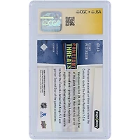 Carte autographiée 2020-21 Upper Deck Synergy Constant Threats #CT-13 des Canucks de Vancouver par Elias Pettersson, fanatiques de la CGC, authentifiée et témoin de la carte Auto 10
