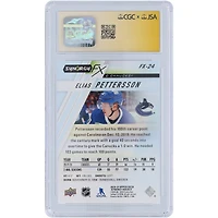 Elias Pettersson Vancouver Canucks Autographed 2020-21 Upper Deck Synergy FX #FX-24 #/749 CGC Fanatics Witnessed Authenticated Auto 10 Card