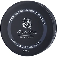 Rondelle de match officielle autographiée par Elias Pettersson des Canucks de Vancouver, saison 2021