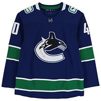 Elias Pettersson Vancouver Canucks Maillot Authentique Adidas Bleu Autographié