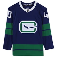 Elias Pettersson Vancouver Canucks Autographié Bleu Alternatif Adidas Authentique Maillot