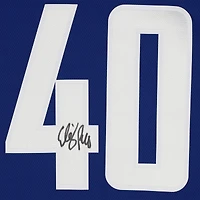 Elias Pettersson Vancouver Canucks Maillot Breakaway bleu dédicacé des Canucks alternatifs