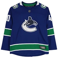 Elias Pettersson Vancouver Canucks Maillot Breakaway Blue Fanatics autographié