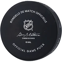 Rondelle de match officielle autographiée par Elias Pettersson des Canucks de Vancouver