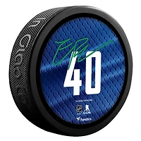 Rondelle de hockey non signée Fanatics Exclusive Player des Canucks de Vancouver d'Elias Pettersson - Édition limitée à 1 000 exemplaires