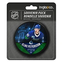 Rondelle de hockey non signée Fanatics Exclusive Player des Canucks de Vancouver d'Elias Pettersson - Édition limitée à 1 000 exemplaires