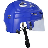 Filip Hronek Vancouver Canucks Autographed Blue Mini Helmet