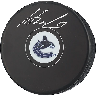 Filip Hronek Vancouver Canucks Autographed Hockey Puck 