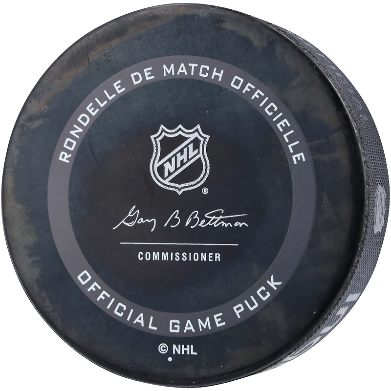 Henrik Sedin Vancouver Canucks Rondelle de jeu officielle autographiée avec inscription "HOF 22"