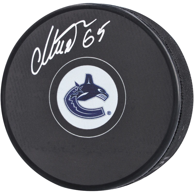 Ilya Mikheyev Vancouver Canucks Rondelle de hockey autographiée