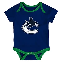 Ensemble de trois combinaisons pour bébé Outerstuff Vancouver Canucks Triple Heading