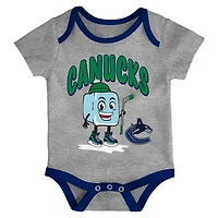 Ensemble de trois combinaisons pour bébé Outerstuff Vancouver Canucks Triple Heading