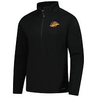 Veste polaire à glissière quart de tour Authentic Pro noire des Vancouver Canucks Fanatics pour homme