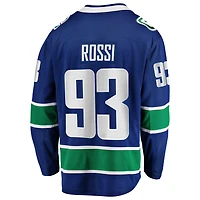 Maillot de joueur Fanatics Marco Rossi bleu Vancouver Canucks Premier Breakaway pour homme