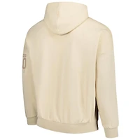 Sweat à capuche kaki pour homme avec nom et numéro des Vancouver Canucks de Levelwear Elias Pettersson