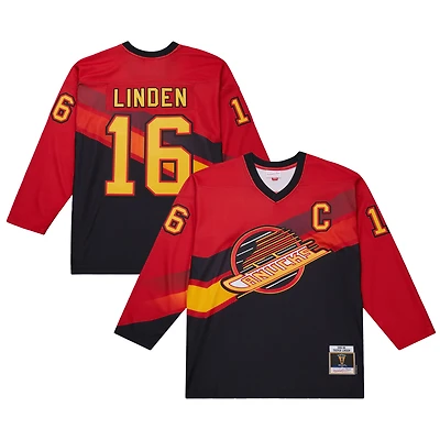 Maillot rétro Powerplay rouge des Canucks de Vancouver Mitchell & Ness Trevor Linden pour homme