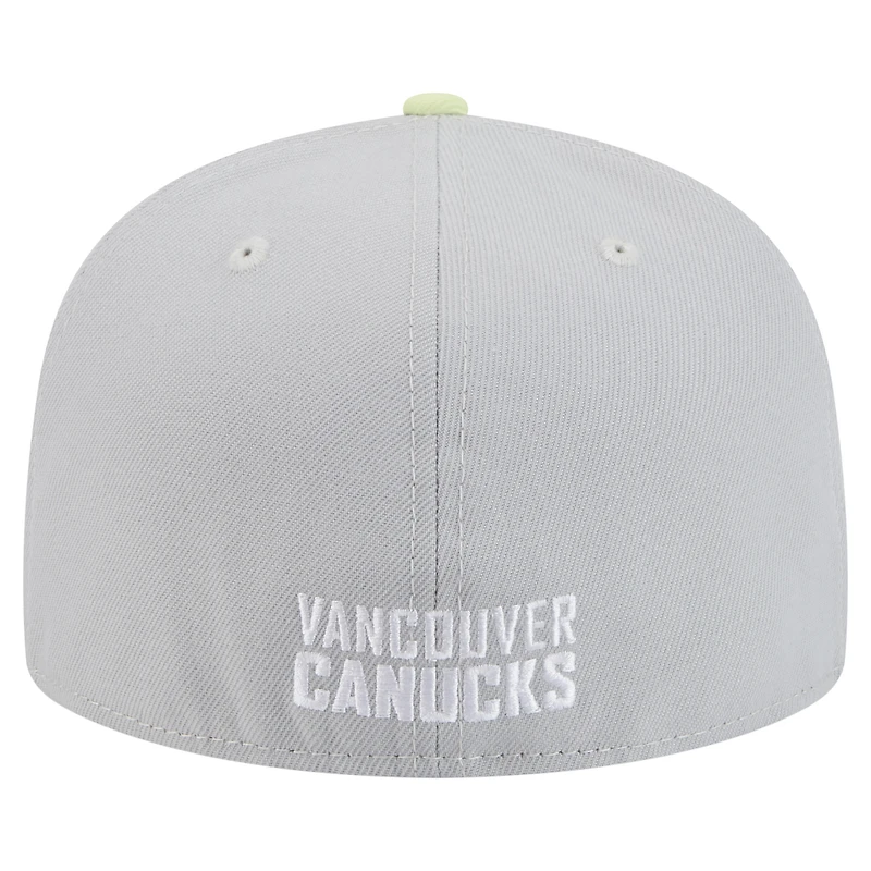 Men's New Era  Gray/Light Green Vancouver Canucks Color Pack Two-Tone 59FIFTY Fitted Hat