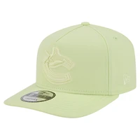 Casquette ajustable 9FIFTY ton sur ton en forme de A des Canucks de Vancouver de New Era pour homme, vert clair