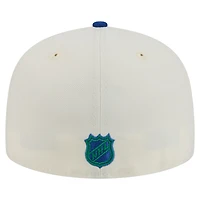 Men's New Era  White Vancouver Canucks Chrome Two-Toned 59FIFTY Fitted Hat