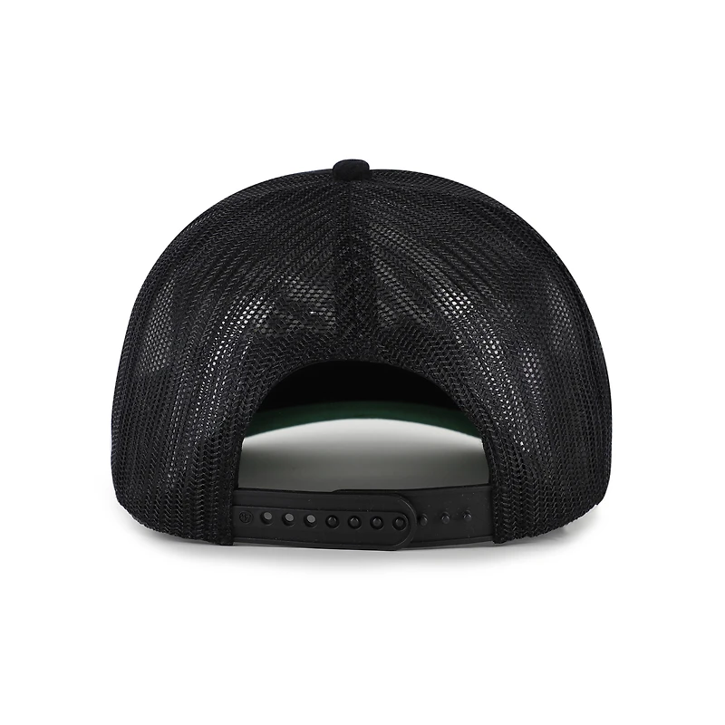 Men's '47  Black Vancouver Canucks Double Header Mesh Hitch Adjustable Hat