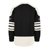 Men's '47  Black Vancouver Canucks Golden Age Sweep Check Eternal Lacer Hoodie
