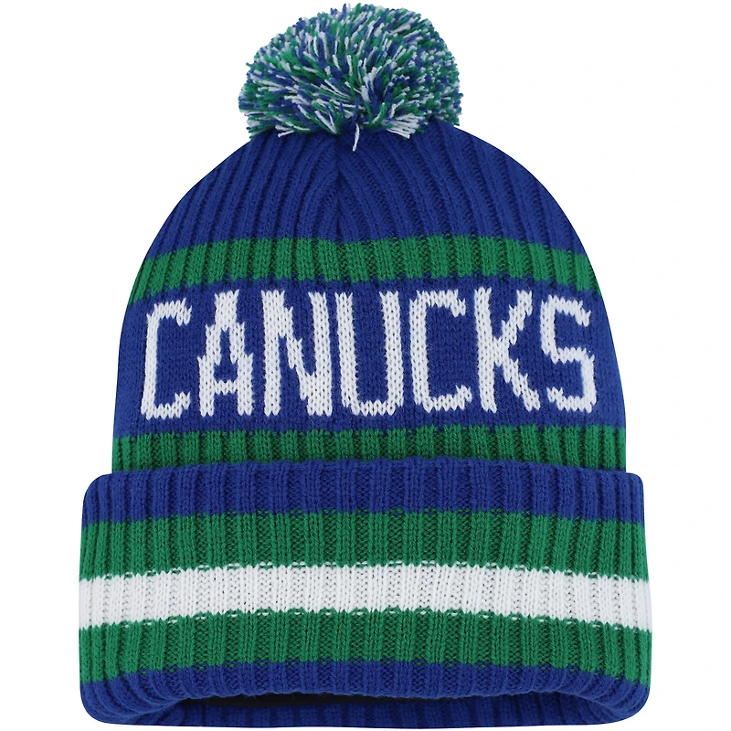 Men's '47 Blue Vancouver Canucks Bering Cuffed Knit Hat with Pom