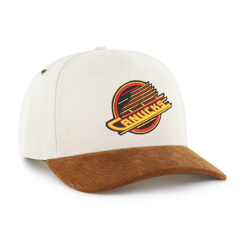 Men's '47 Natural/Brown Vancouver Canucks Undyed Relaxed Hitch Adjustable Hat