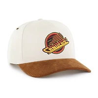 Men's '47 Natural/Brown Vancouver Canucks Undyed Relaxed Hitch Adjustable Hat