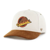 Men's '47 Natural/Brown Vancouver Canucks Undyed Relaxed Hitch Adjustable Hat