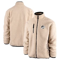 Men's '47 Oatmeal Vancouver Canucks Stowe Sherpa Full-Zip Jacket