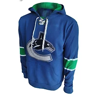 American Needle Blue Vancouver Canucks Kinship pour homme - Chandail à capuchon