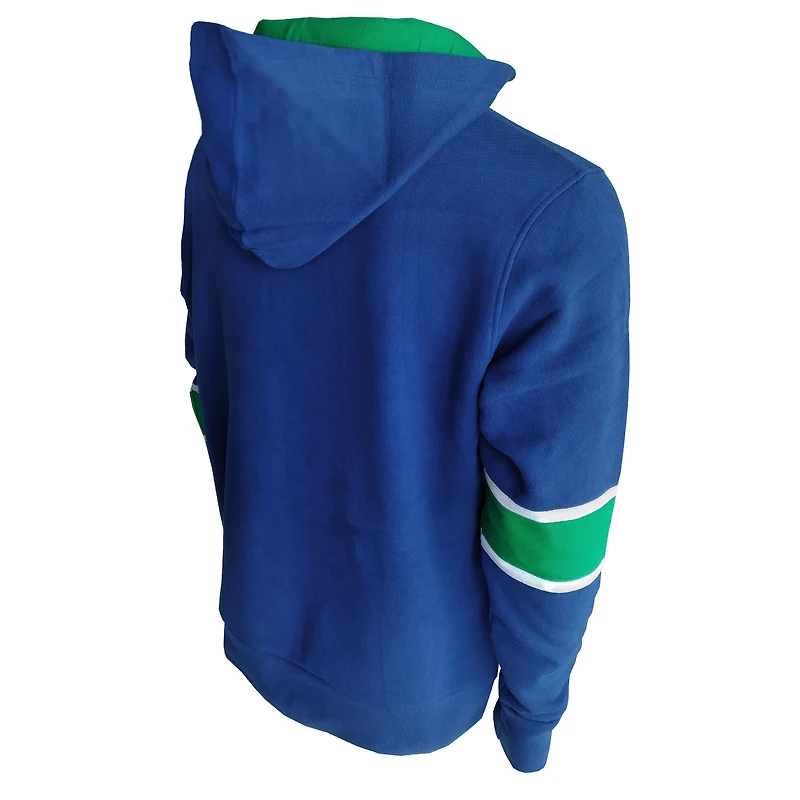 American Needle Blue Vancouver Canucks Kinship pour homme - Chandail à capuchon