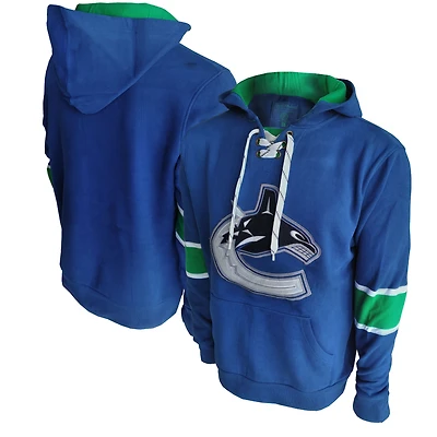 American Needle Blue Vancouver Canucks Kinship pour homme - Chandail à capuchon