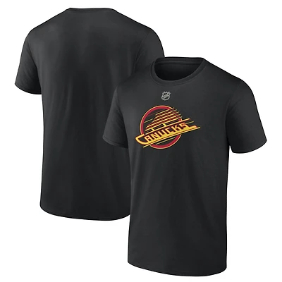 Men's  Black Vancouver Canucks Alternate Logo T-Shirt