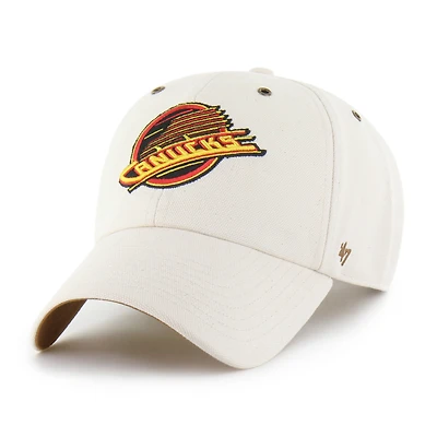 Men's Carhartt x '47 Natural Vancouver Canucks Undyed Clean Up Adjustable Hat
