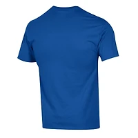 Men's Champion Royal Vancouver Canucks Helmet T-Shirt