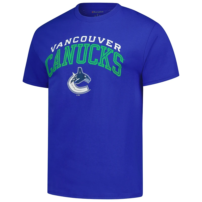 T-shirt pour homme avec logo principal des Royal Vancouver Canucks