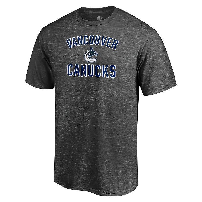 Men's Charcoal Vancouver Canucks Victory Arch T-Shirt