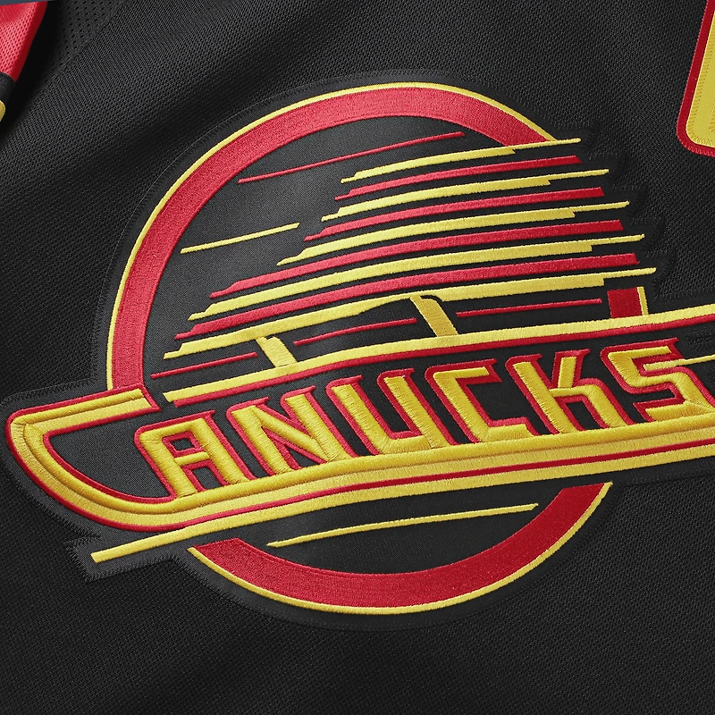 Men's Fanatics Black Vancouver Canucks Alternate Premium Custom Jersey