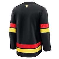 Maillot de remplacement noir Fanatics pour homme des Vancouver Canucks
