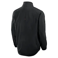 Veste d'entraîneur authentique noire Fanatics pour homme des Canucks de Vancouver, entièrement zippée